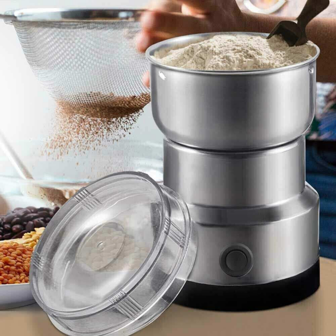 Experience Versatility and Precision with the 4Blade Electric Coffee Grinder