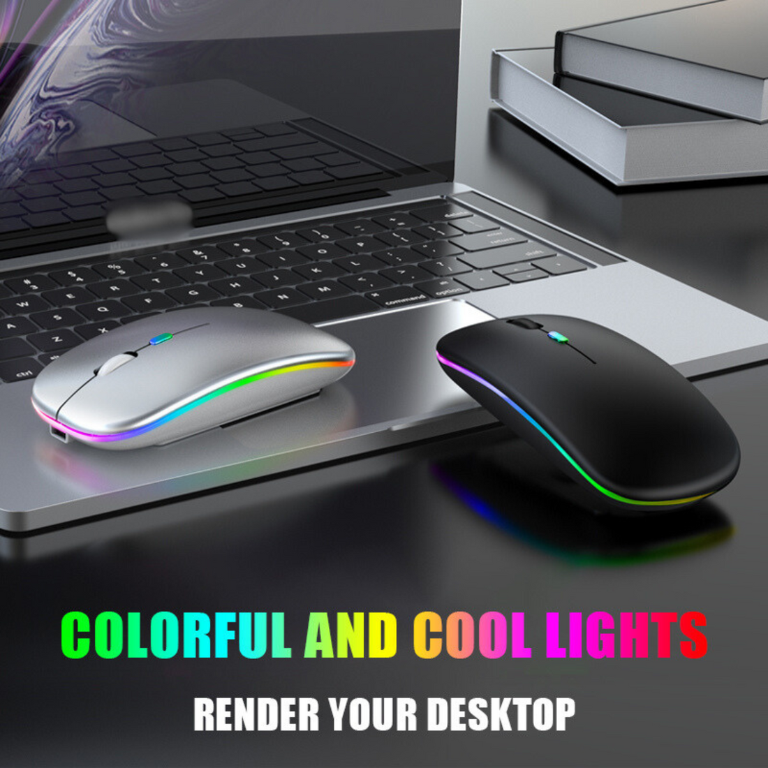 Elevate Your Gaming Experience with the Custom Slim Portable Optical RGB Gaming BT 2.4G Dual Mode USB Mouse